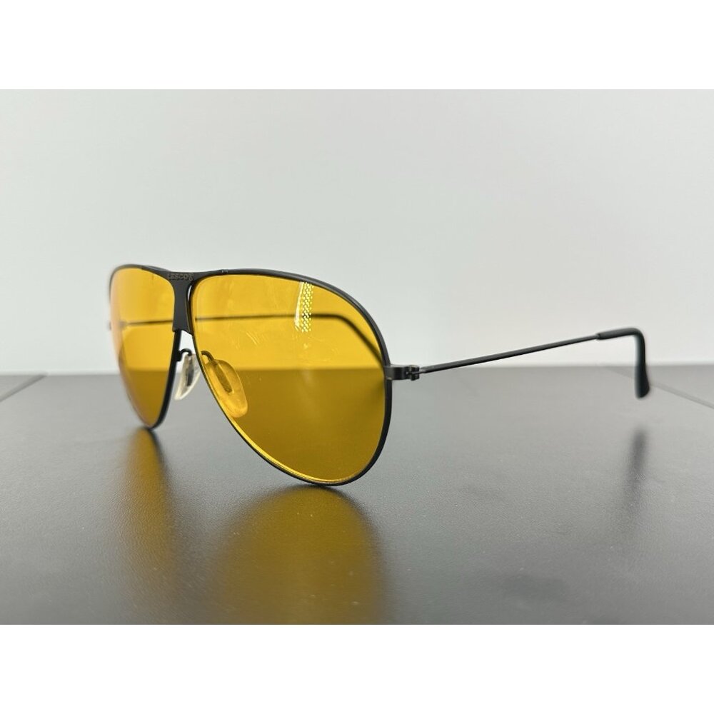 Vintage Tasco 1175Y Aviator Amber Shooting Glasses (C3-17)
